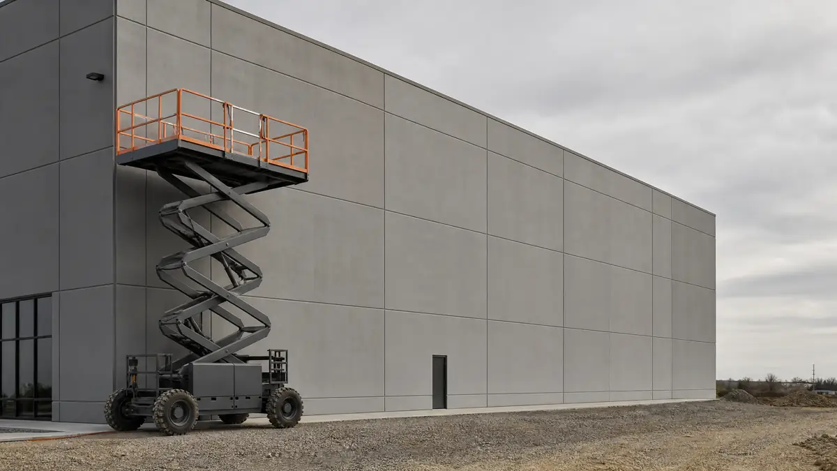 Rough Terrain Scissor Lifts jobsite access in South Bend